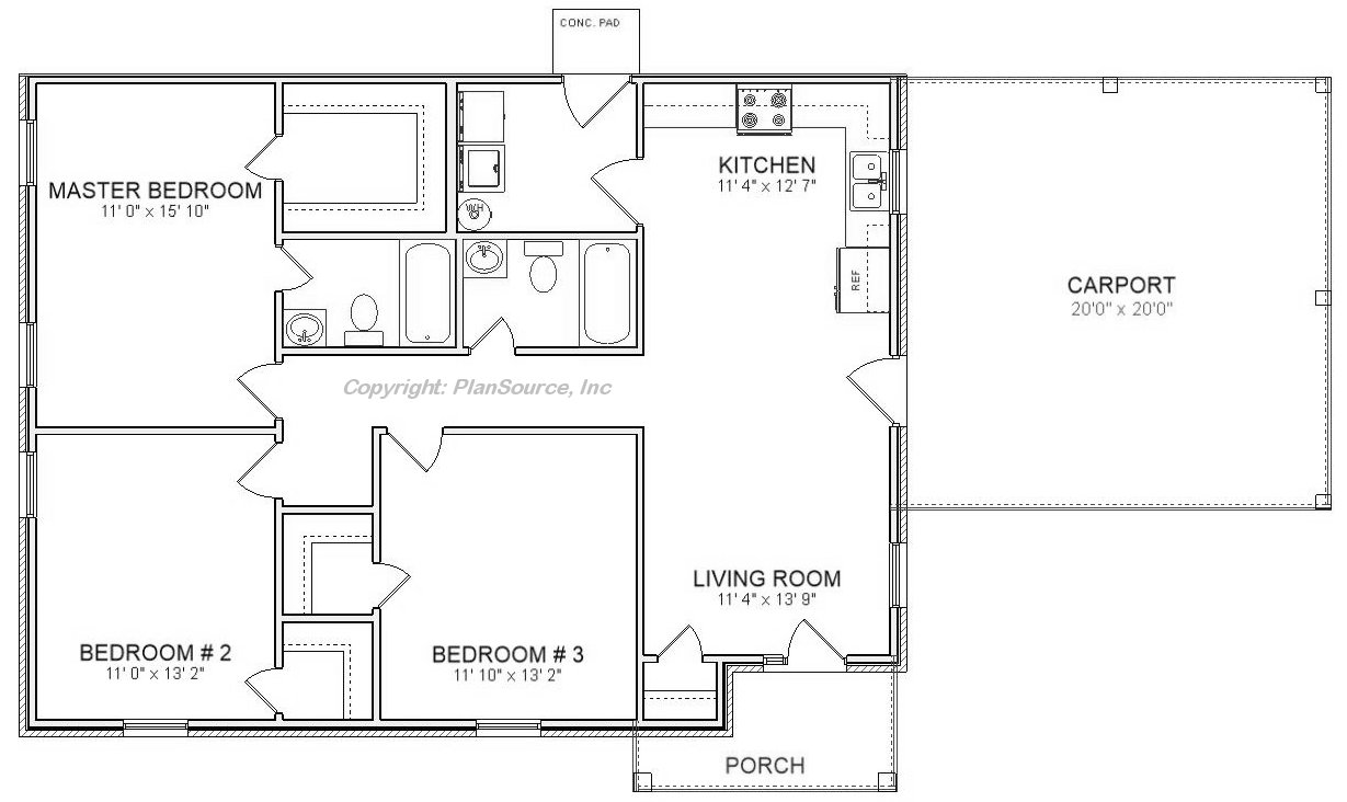 J0111-20B Floor plan