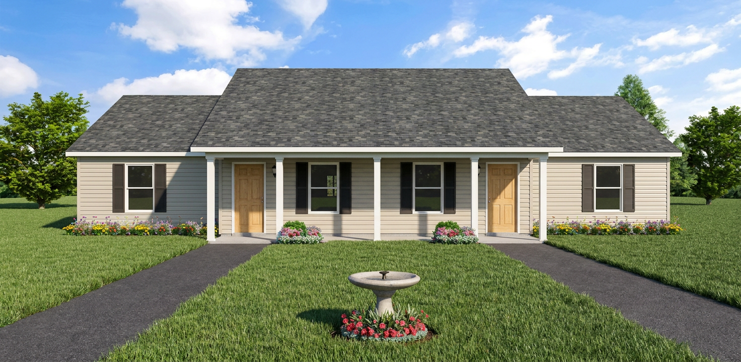 J0124-13-4b, 4plex apartment plan