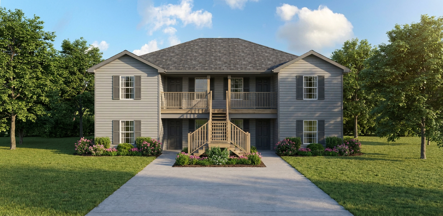 Fourplex J918-4 Rendering Mid